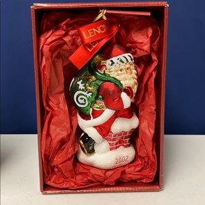 Lenox Vintage Old World Santa and Chimney